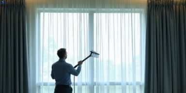 Commercial drapes cleaning service bray-park hotels offices
